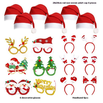 Christmas Decorations Glasses Suit